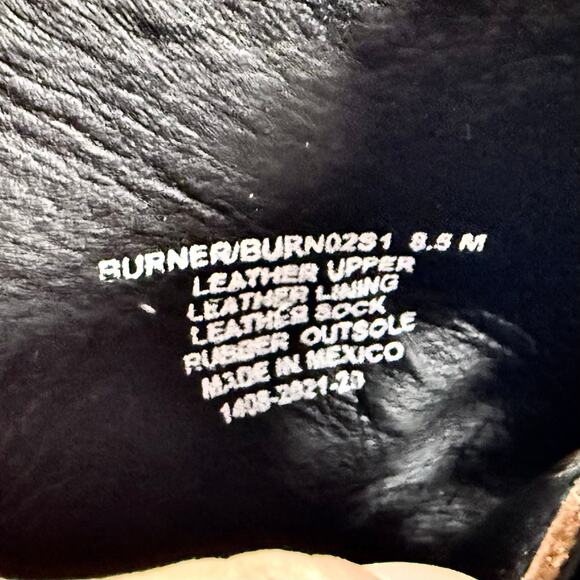 NIB Steve Madden 8.5M Burner Leather Studded Mixed Media Lug Sole Combat Boots - Picture 9 of 11